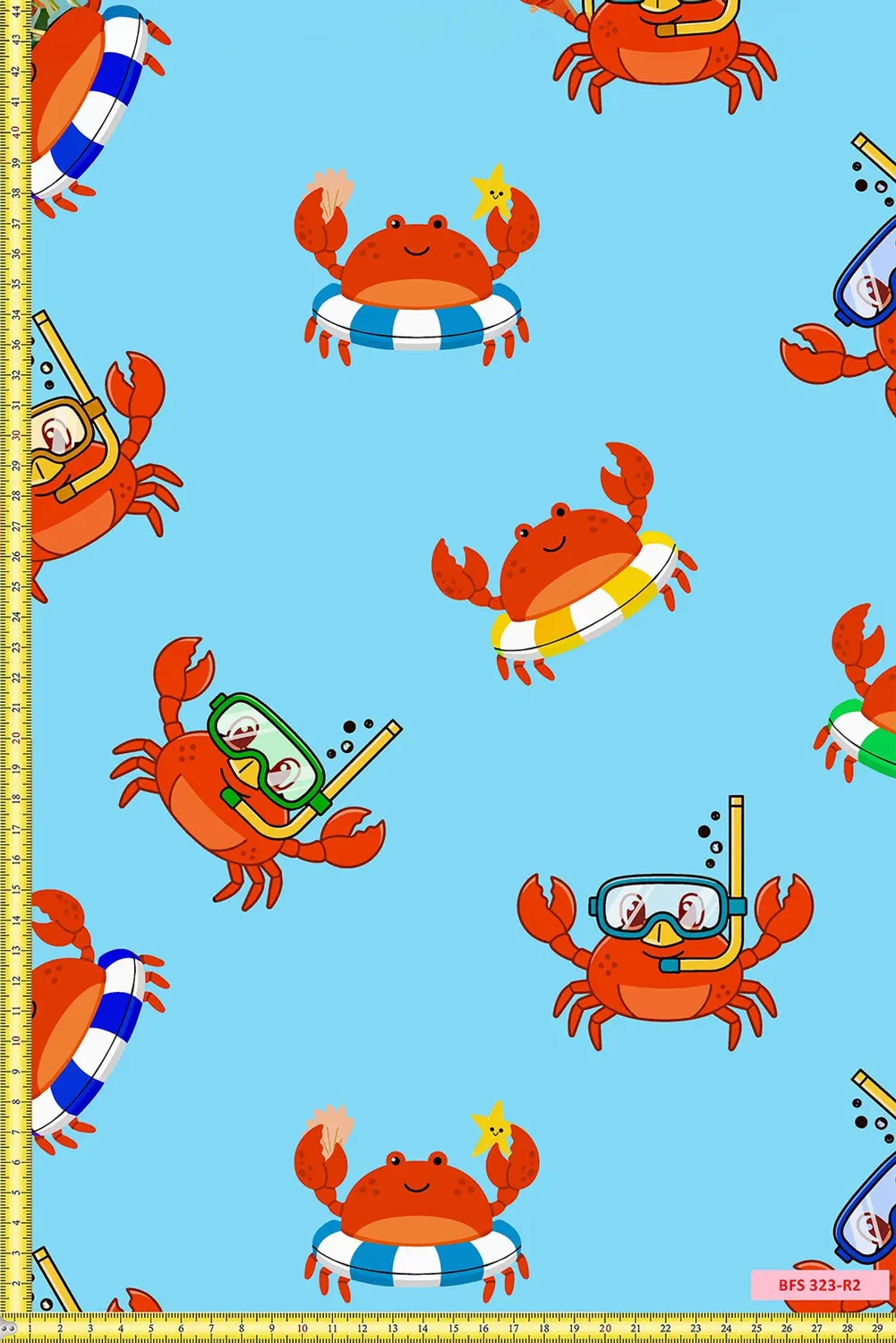 Комплект пижамы с принтом Oh' Crab и плюшевым мишкой Lunamia, Blue — фото 4