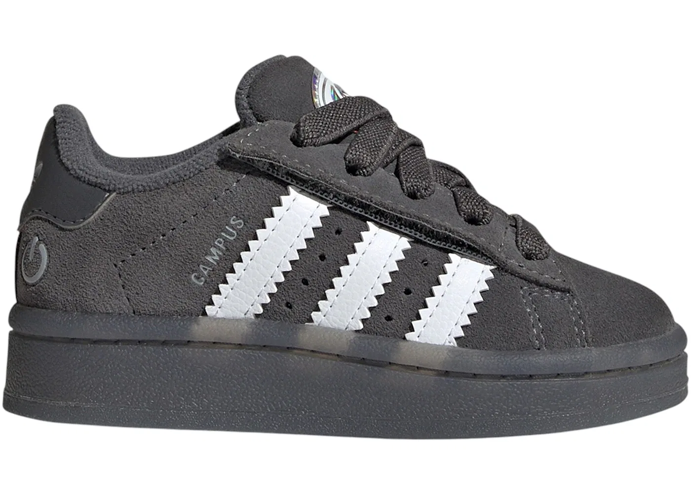 Детские кроссовки Lifestyle с LED-подсветкой Adidas Campus 00s LED Lights Comfort Closure, Grey Five/Cloud White/Grey Two