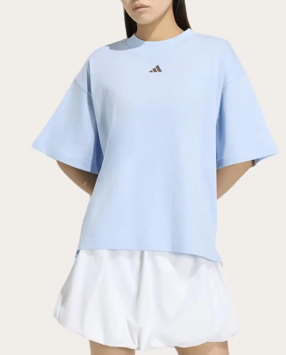 Женская футболка свободного кроя 3 Stripes Studio adidas, Azul