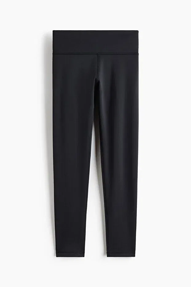 Детские спортивные леггинсы для девочек скинни H&M, Black — фото 4