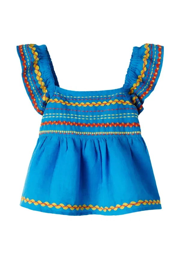 Блузка с вышивкой Blouse Stella Mccartney Kids, синий