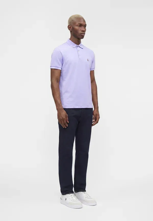 Поло из хлопка, Slim Fit, Custom Slim Fit Soft Cotton Polo, Polo Ralph Lauren, Powder Purple, фиолетовый — фото 4