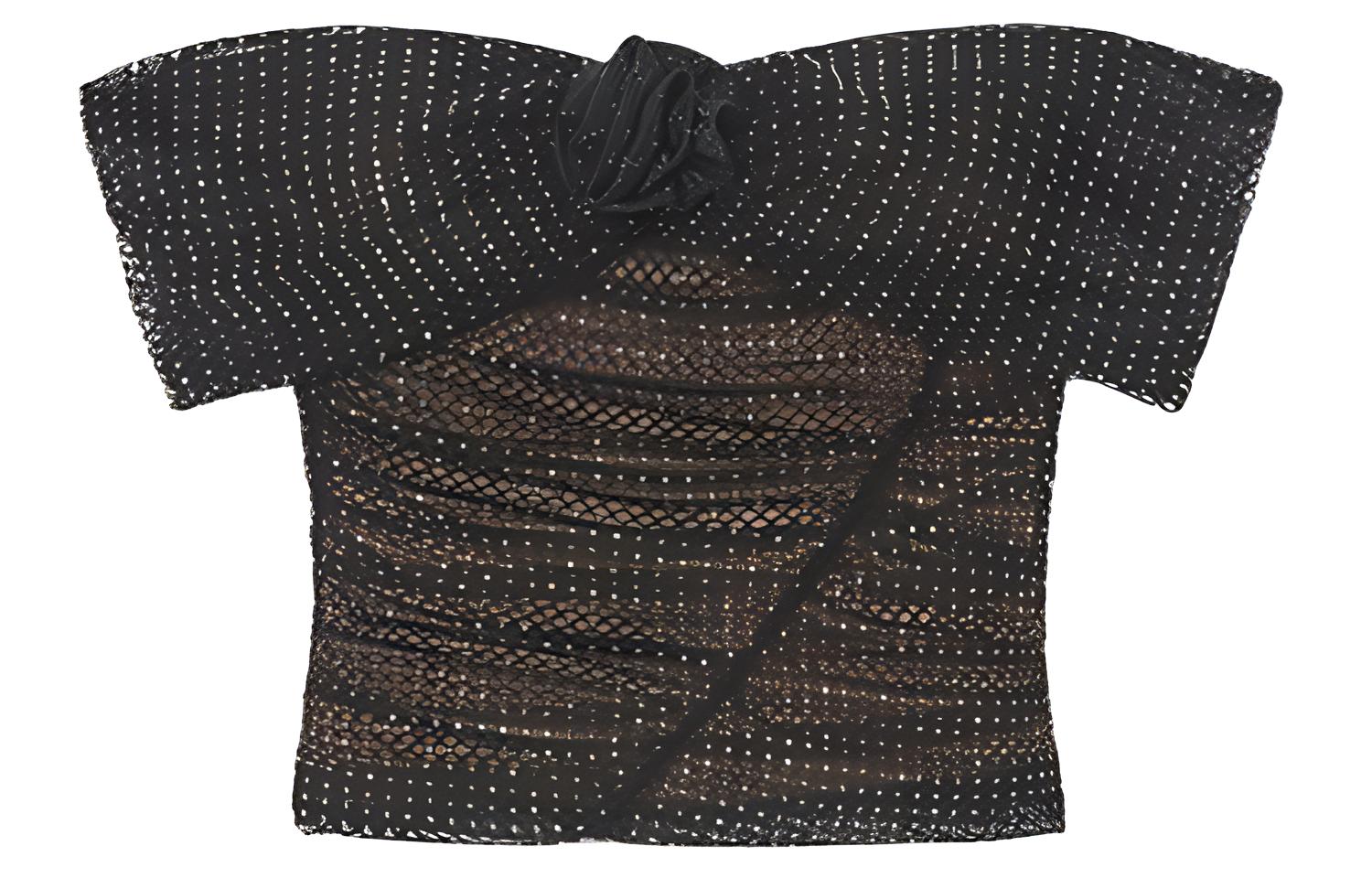 

Self-portrait Женский топ без бретелей Self portrait классический черный