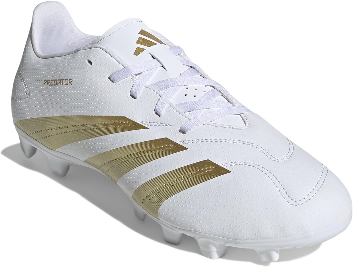

Кроссовки adidas Predator Club Football Boots Flexible Ground, цвет White/Gold Metallic/White
