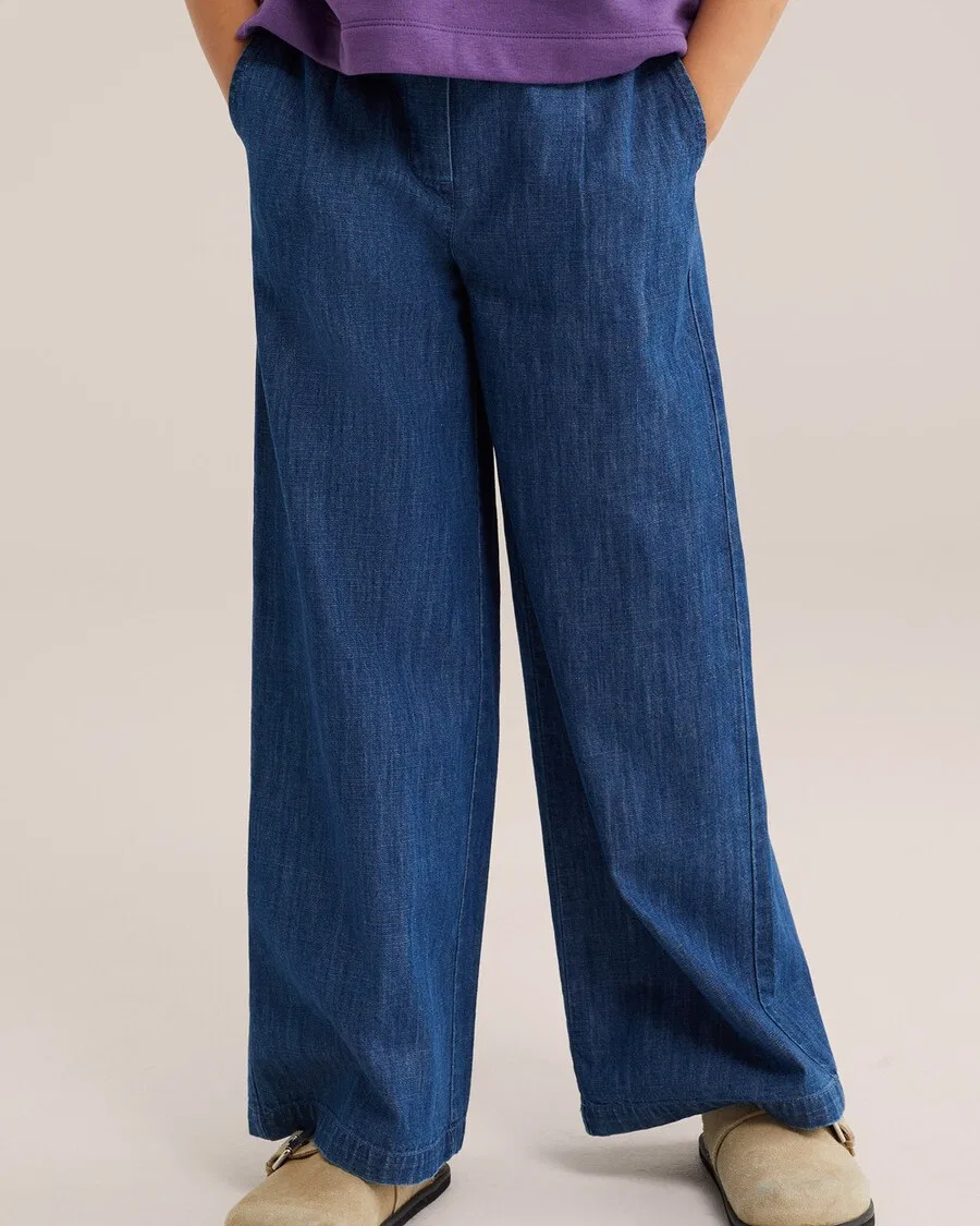 Джинсы WE Fashion Regular Jeans темно-синего цвета — фото 2