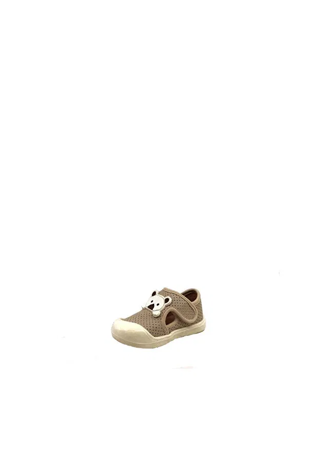 Детская обувь для девочек на плоской подошве Bebe 5194 first step children's shoes Arzen, Beige — фото 3