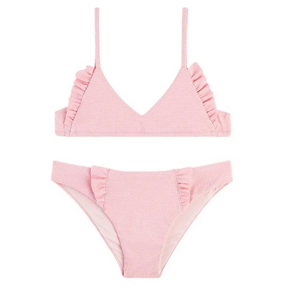 Детский бикини-комплект с рюшами Mini Lee Sundek, Pink