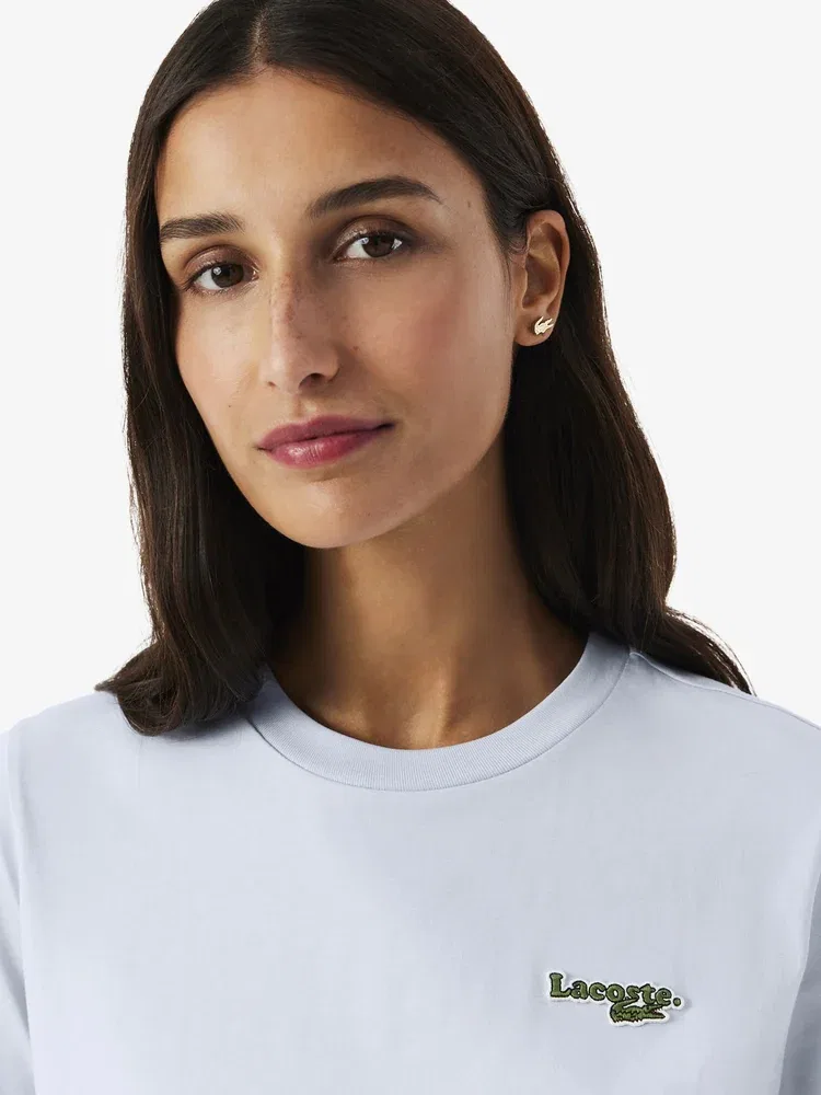Футболка LACOSTE Soft Branding, Лавандовая — фото 2