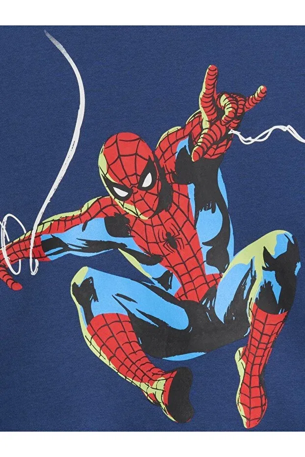 Детское для мальчиков свитшот с принтом Marvel Spider-Man Gap, Blue-000 — фото 2