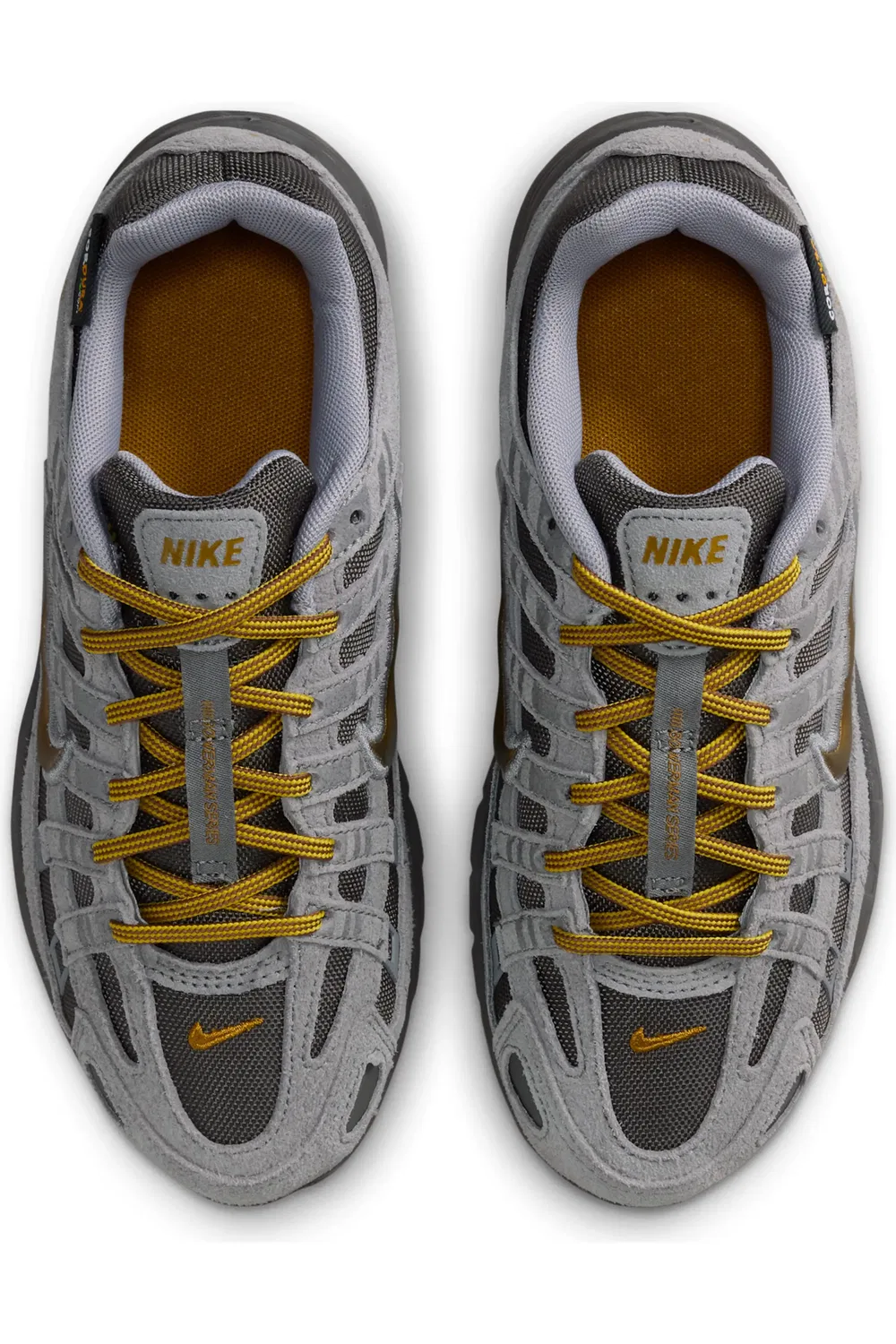 Детские кроссовки на шнуровке P-6000 Premium Nike, Ash/Pencil Point/Cement Grey — фото 3