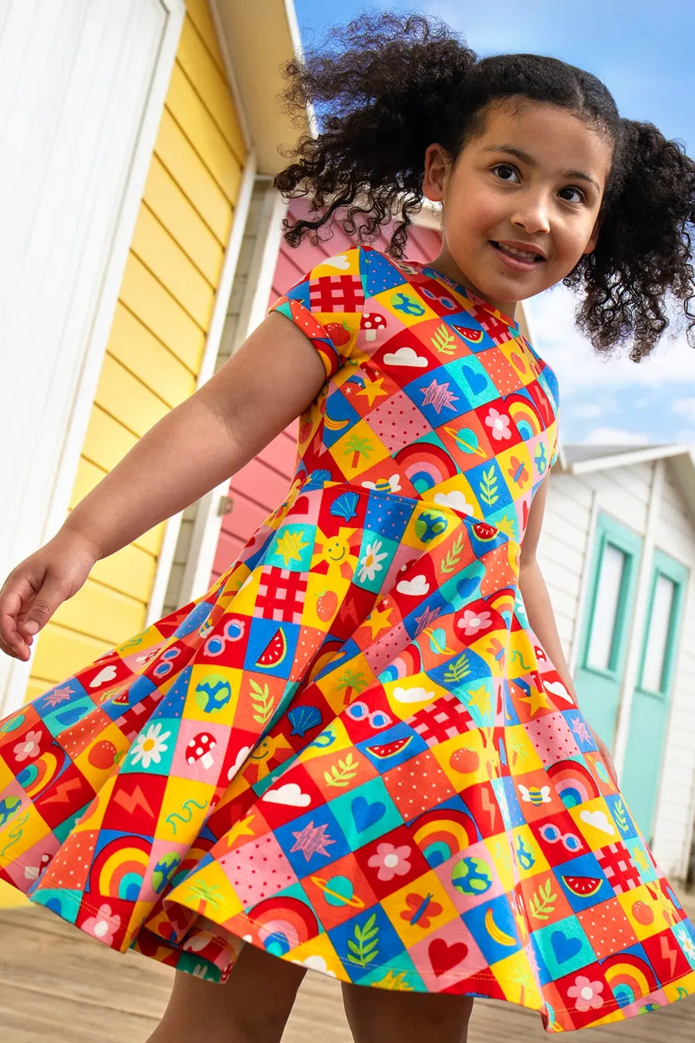 Детское платье-трапеция Spring Frugi, Multi — фото 2