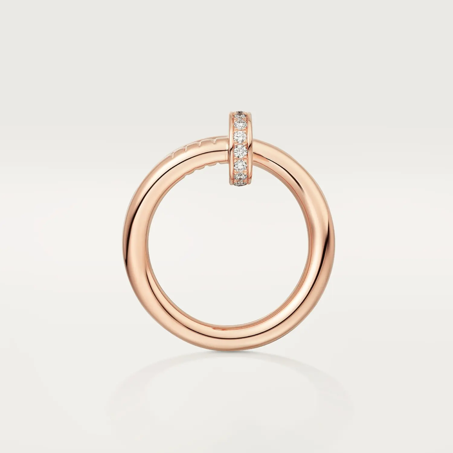 Кольцо Cartier Juste un Clou из розового золота с бриллиантами — фото 2