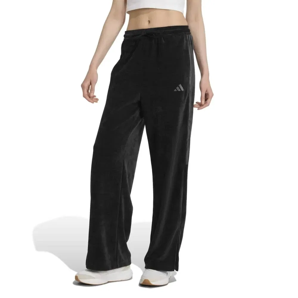 Женские спортивные брюки из велюра Tiro Velour Open-Hem Adidas, Black