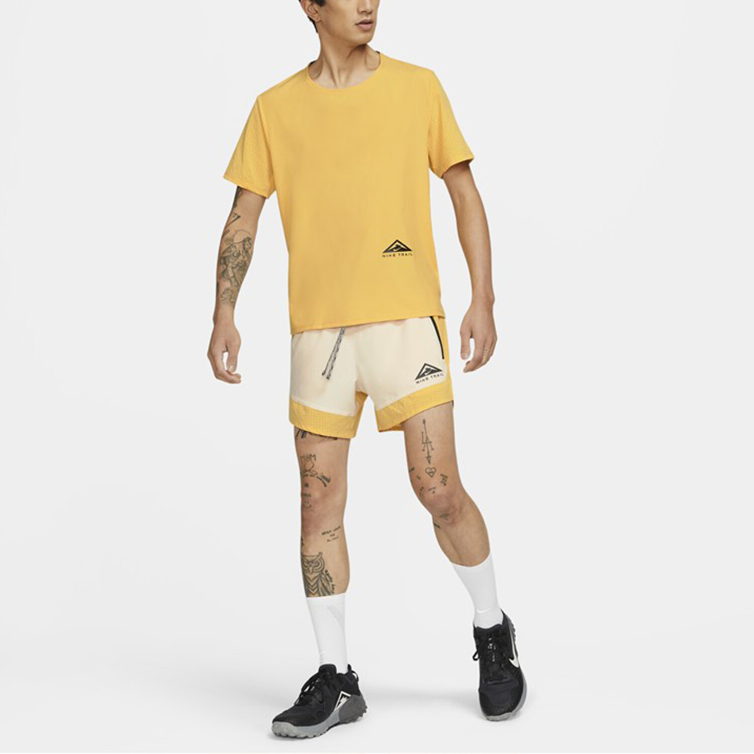 Футболка мужская желтая Nike, желтый — фото 3