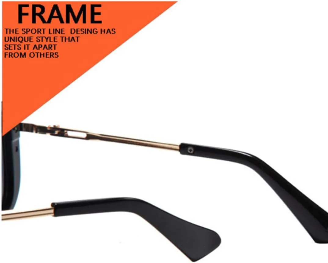 

Классические ретро-солнцезащитные очки для мужчин, персонализированные, модные, для вождения, с солнцезащитным козырьком для езды на открытом воздухе TVTBBVV, Black