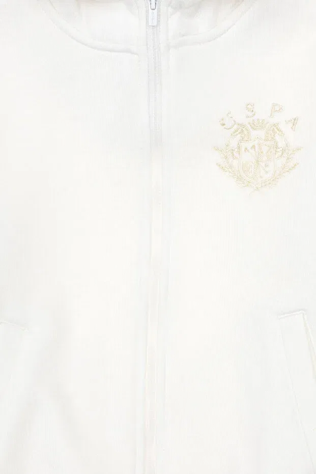 Детские свитшот для мальчиков с капюшоном U.S. Polo Assn., Nude Color — фото 4