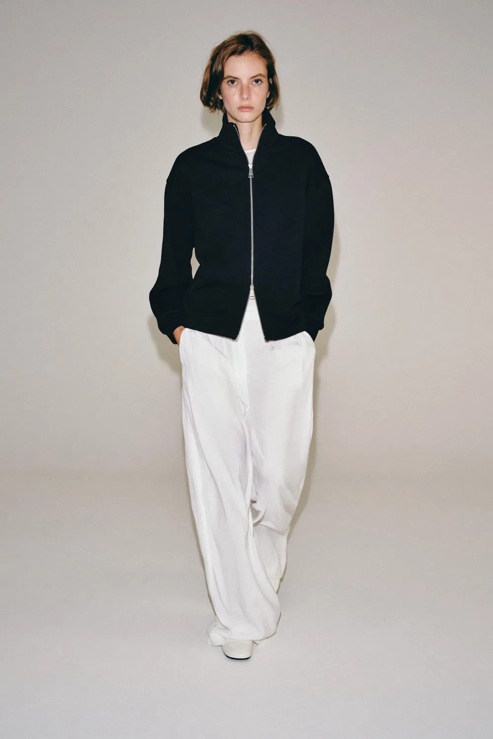 Толстовка на молнии ZARA, Blue — фото 2