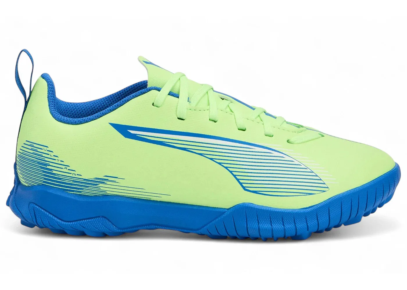 Детские кроссовки для мальчиков Puma Ultra 5 Play TT Jr, Fizzy Apple/Puma White
