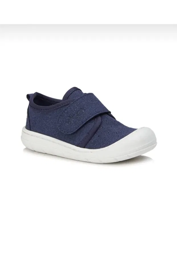 Детские повседневные туфли на липучке Unisex First Step Vicco, Navy Blue — фото 2