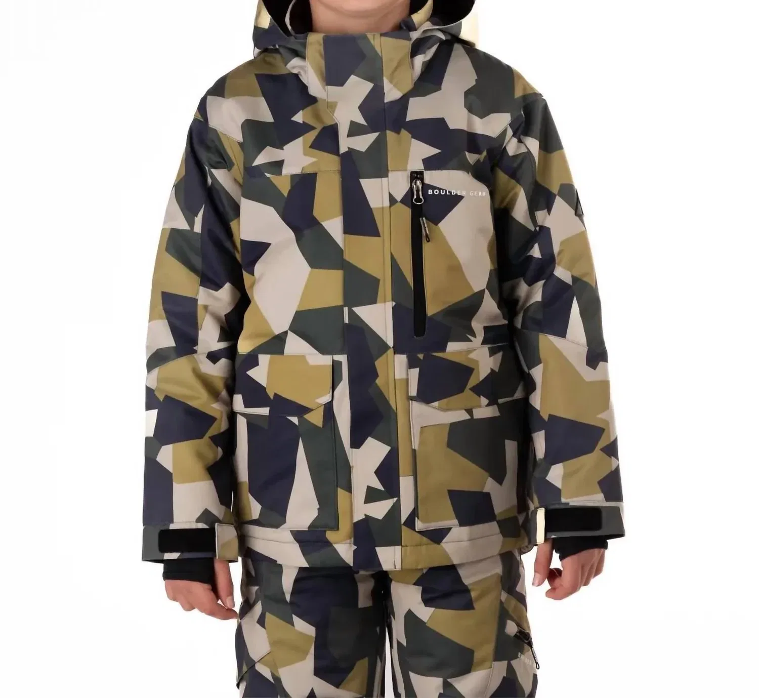 Детская зимняя куртка для мальчиков с длинным рукавом на молнии Wesley Boulder Gear, Camo