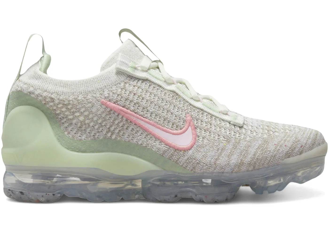 Детские кроссовки Lifestyle Nike Air VaporMax 2021 FK, Sail/Honeydew/Pink Gaze/Pink Foam