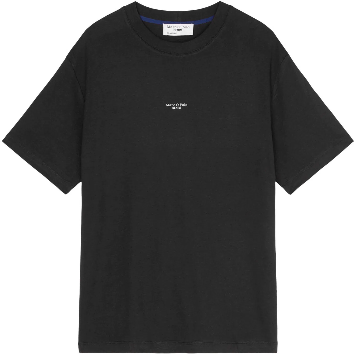 Детская хлопковая футболка с лейблом спереди Marc O'Polo DENIM, Black — фото 4