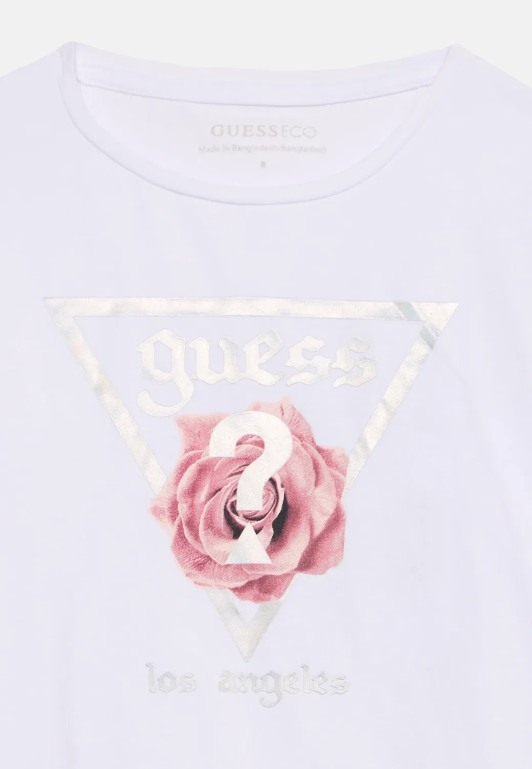 Топ с длинными рукавами Guess, Pure White — фото 4