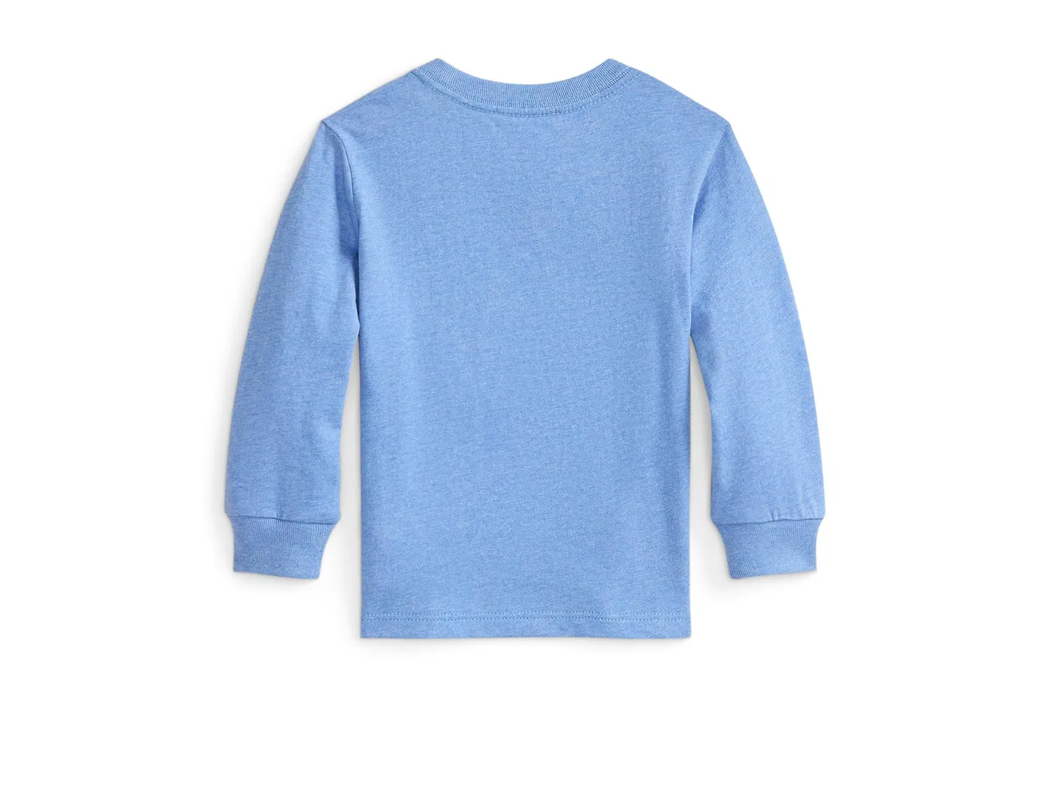 Футболка с длинным рукавом из хлопкового трикотажа (для младенцев) Polo Ralph Lauren Kids, Soft Royal Heather — фото 2