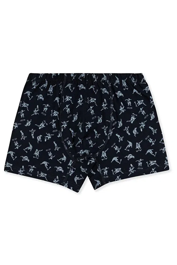 Детские боксеры для мальчиков хлопковые с принтом комплект 3 шт Boy'S cotton printed relaxed fit stretch fabric boxer 3-pack 3928 colorful Baykar, Colored — фото 2