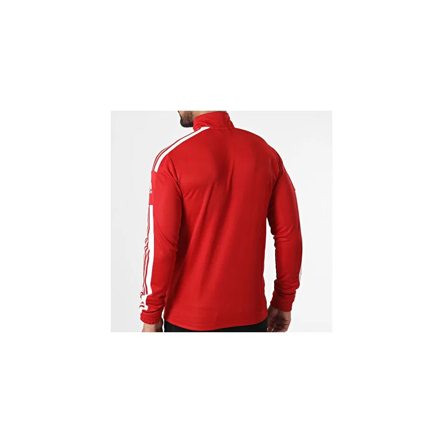 Мужской свитшот с длинным рукавом и молнией Squad 21 Zipped Neck adidas, Красный — фото 4