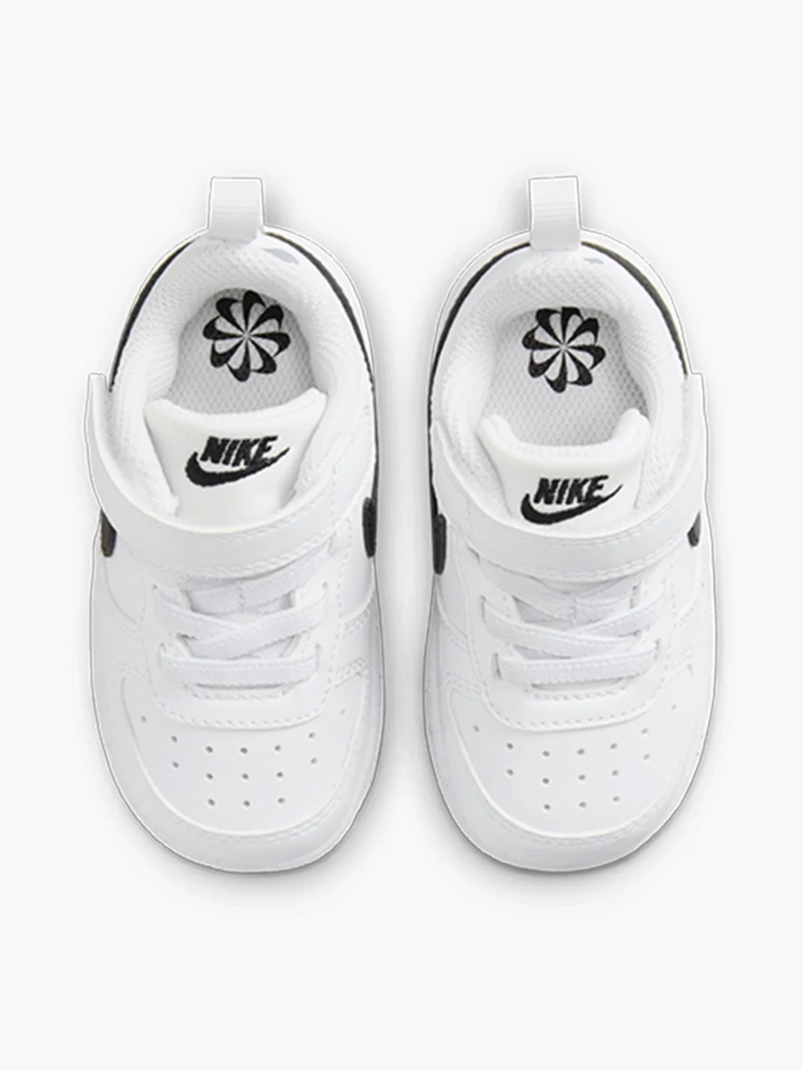 Детские кроссовки с двойной застежкой Nike Court Borough Low Recraft TD, белый — фото 3