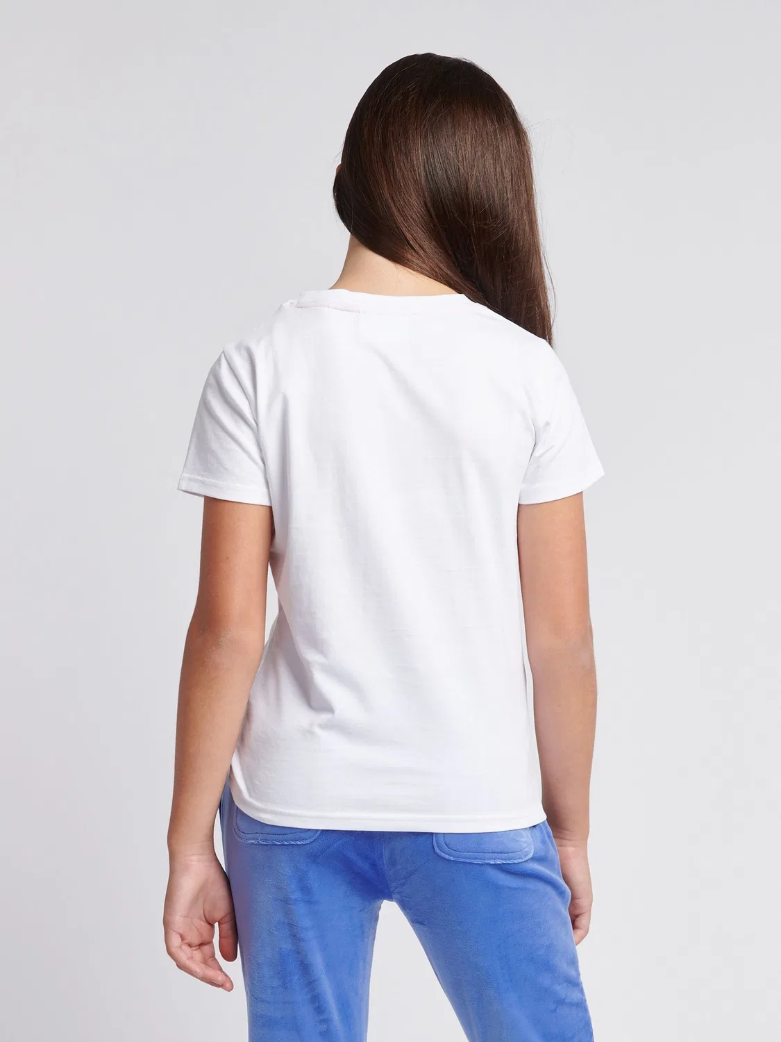 Футболка приталенная с диамантовым логотипом Juicy Couture, белый — фото 3
