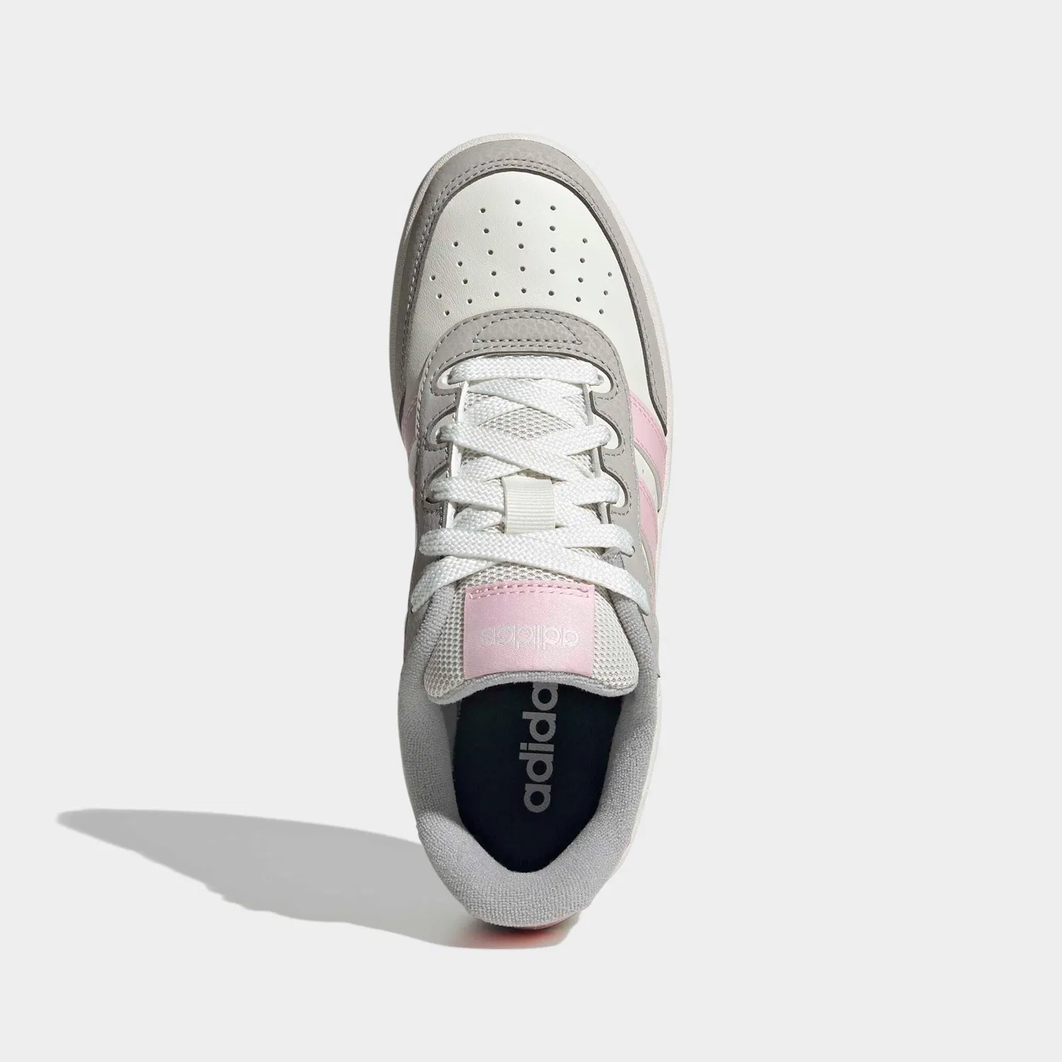 Детские кроссовки с низким профилем Adidas Sportswear, Core White/Clear Pink/Grey Two — фото 4
