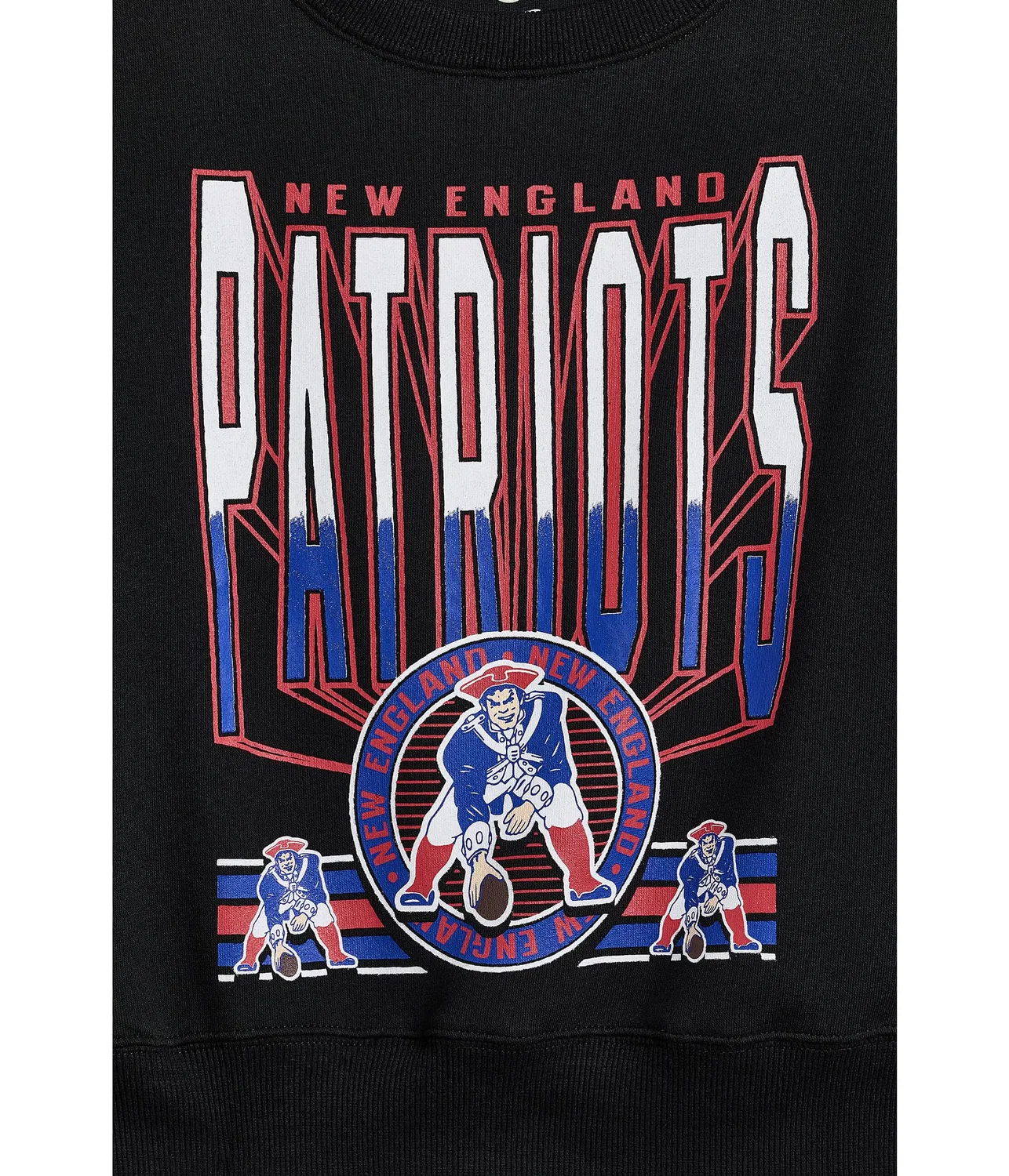 Флисовая толстовка с откидными плечами NFL New England Patriots (для маленьких и больших детей) Junk Food Clothing Kids, True Black — фото 3