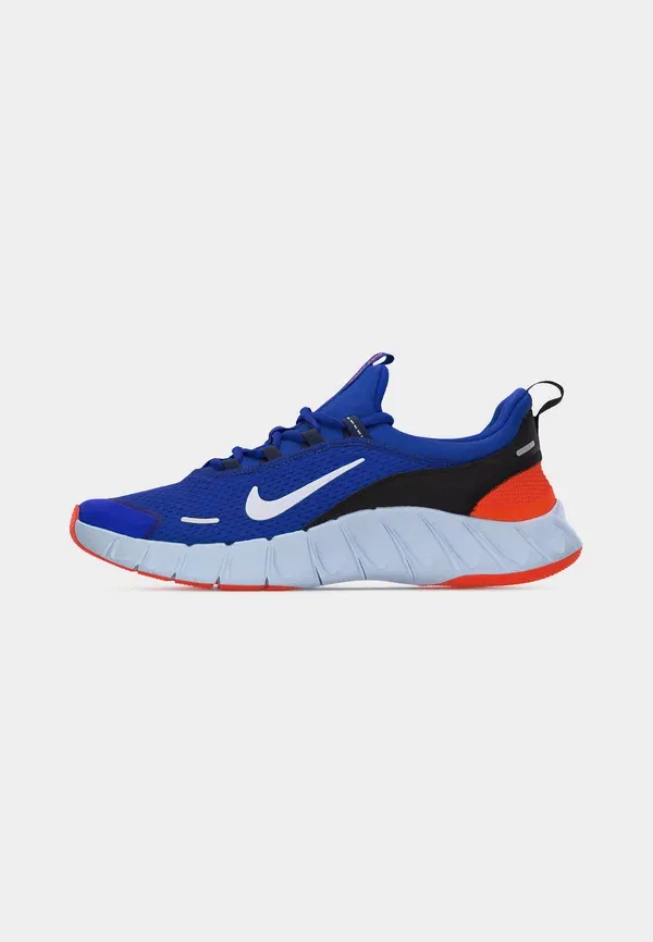 Кроссовки дышащие Free Ride Nike Performance game royal/white/midnight navy/black/blue crystal/turf orange, белый/черный/темно-синий/оранжевый — фото 2
