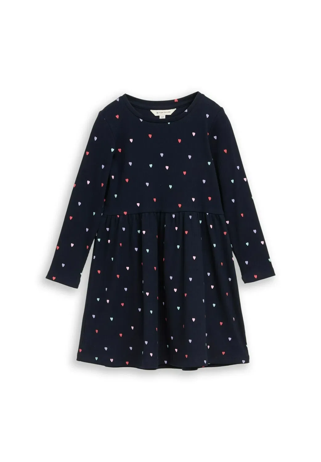 Kleider & комбинезоны mini-kleid с принтом Herz - дневное платье Tom Tailor, Navy Colorful Heart