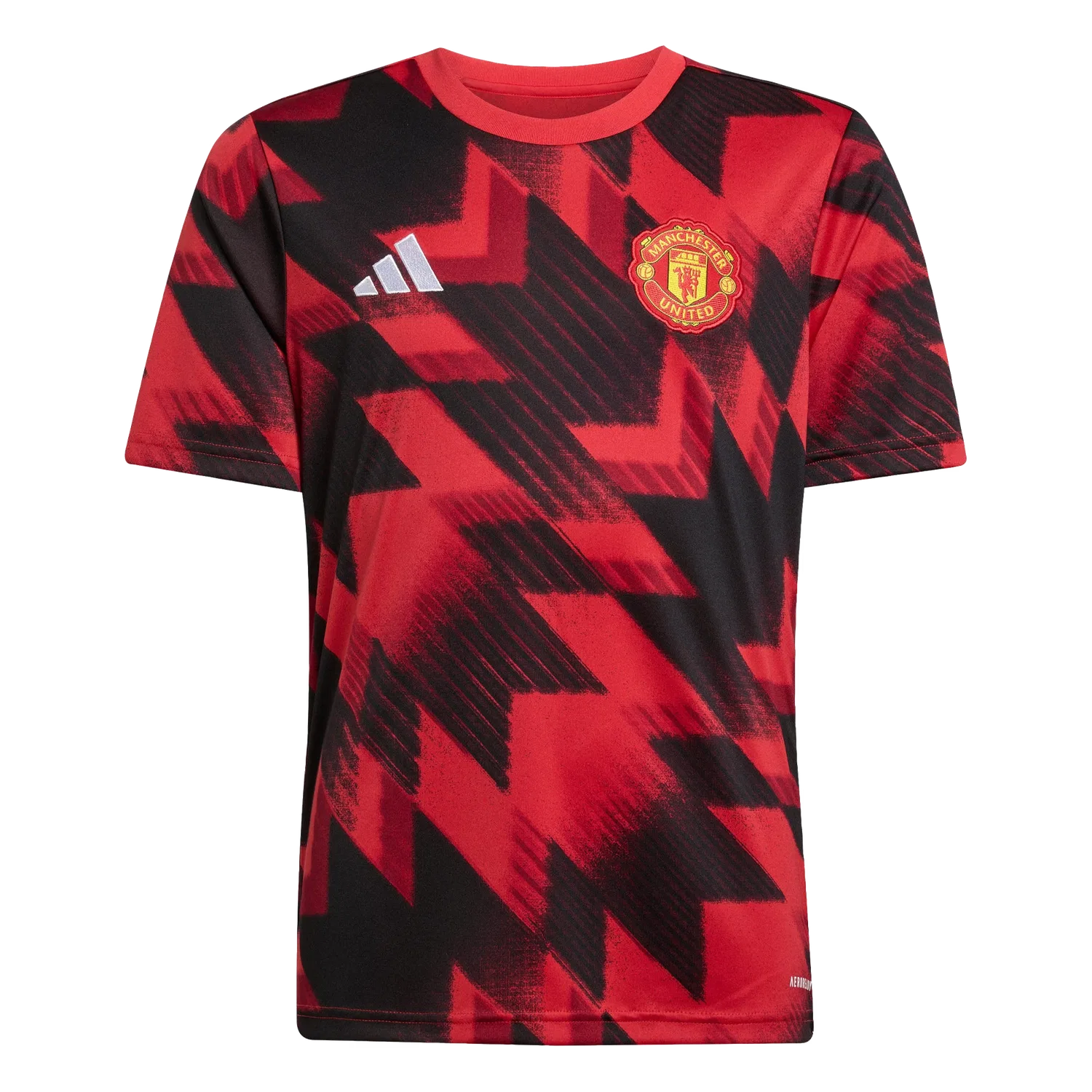 Детская футболка футбольная Manchester United Adidas, красный
