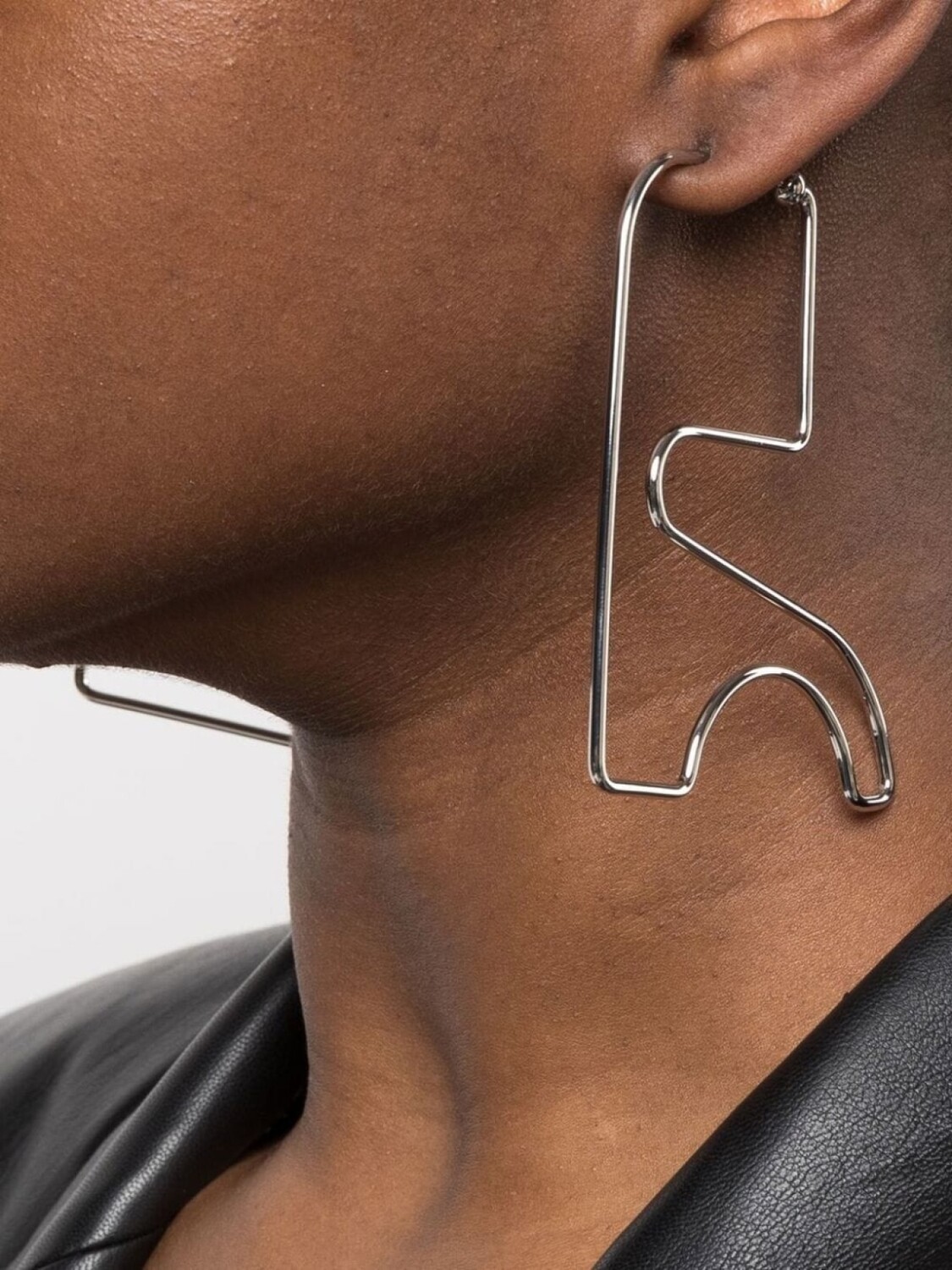 

Серьги с логотипом Courrèges, серебряный