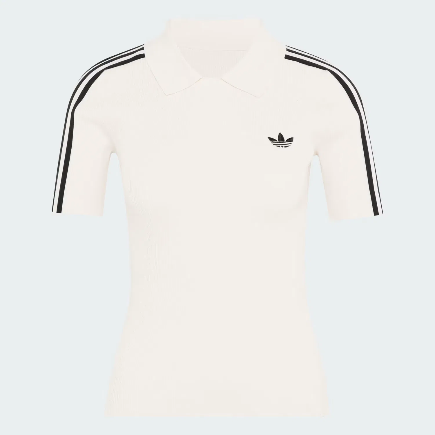 Женская футболка приталенного кроя Tech Rib Cali Tee adidas Originals, Chalk White/Black — фото 4