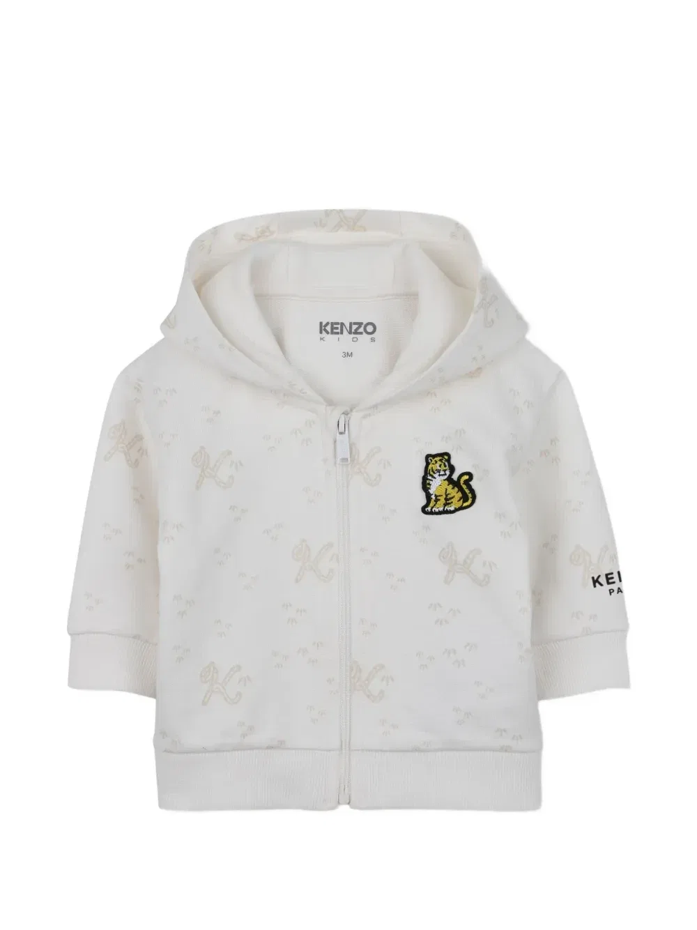 Комплект из трех предметов с принтом Kenzo Kids, бежевый — фото 3