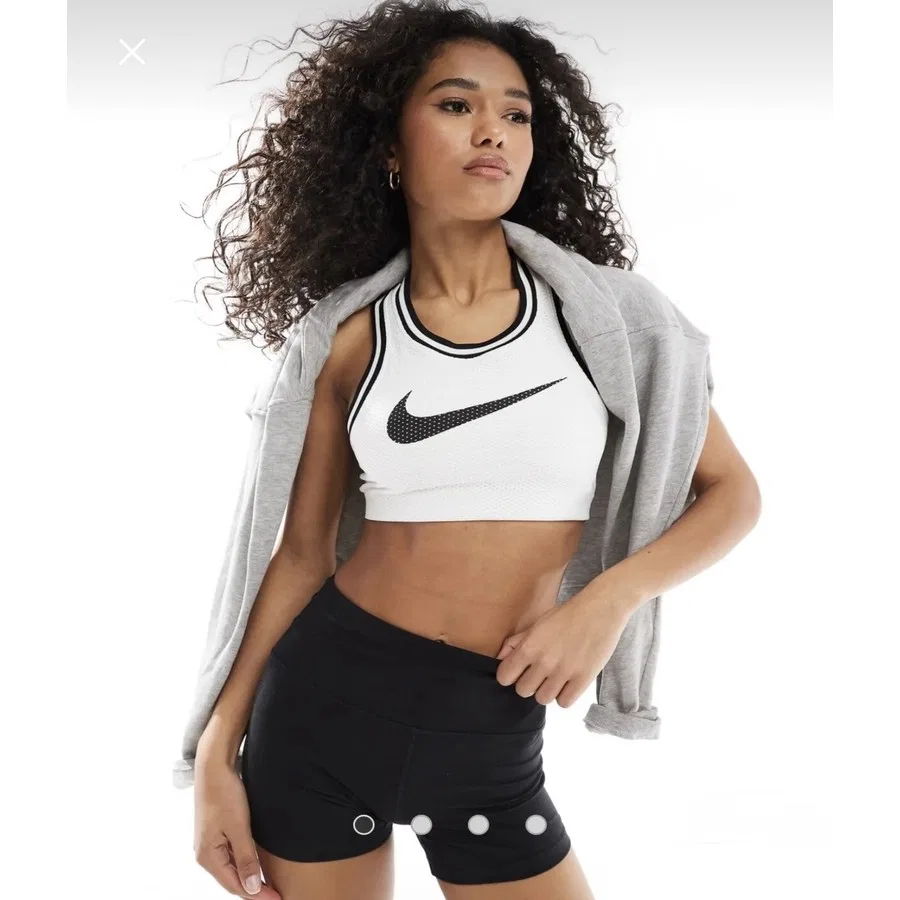 Спортивный бюстгальтер с легкой поддержкой Dri-FIT Light-Support Padded Jersey Sports Training, Nike, Белый