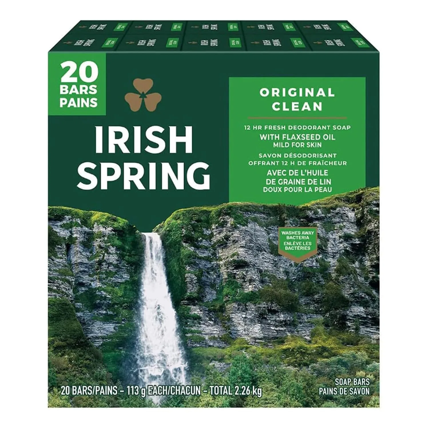Мыло дезодорирующее Irish Spring Original, 4 унции, 20 шт