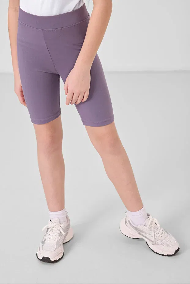 Детские леггинсы для девочек хлопковые Basic Tommy Life, Magenta — фото 3