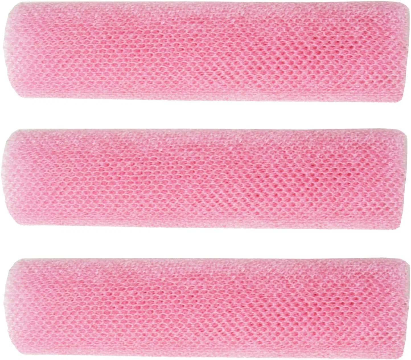 Африканская мочалка из нейлоновой сетки, набор 3 шт., 30x80 см, Pink Generic