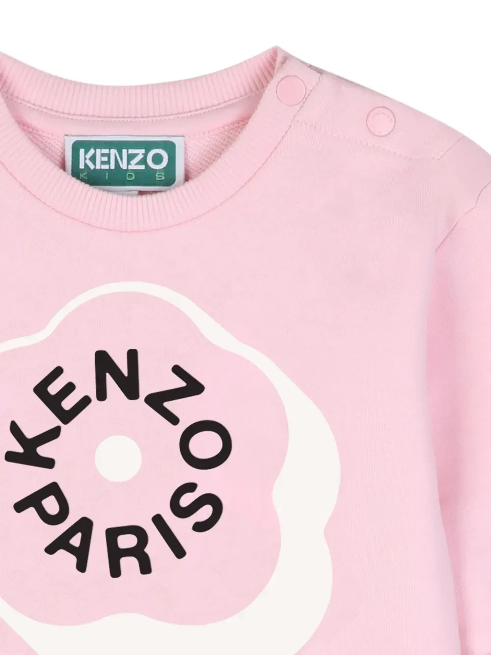 Платье с принтом Boke Flower Kenzo Kids, розовый — фото 3