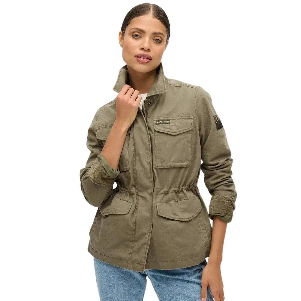Женское пальто-милитари с вышивкой M65 Superdry, Green — фото 2