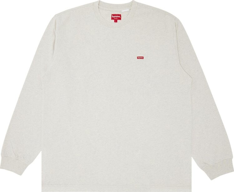 

Лонгслив Supreme Small Box Long-Sleeve Tee 'Oatmeal', загар, Серый, Лонгслив Supreme Small Box Long-Sleeve Tee 'Oatmeal', загар
