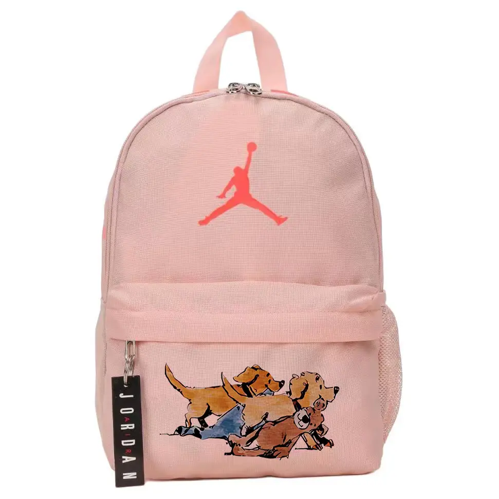 

Jordan Полиэстеровый рюкзак для женщин розовый, 3 Pack Dogs