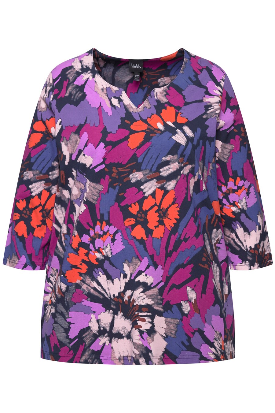 

Блузка с коротким рукавом Ulla Popken Blouse, морской синий