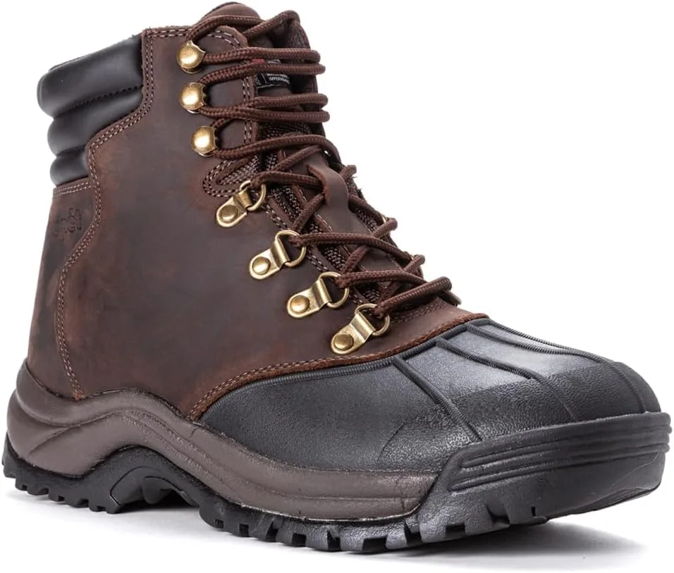 Мужские зимние ботинки Propet Blizzard Mid Lace, черный/коричневый — фото 2
